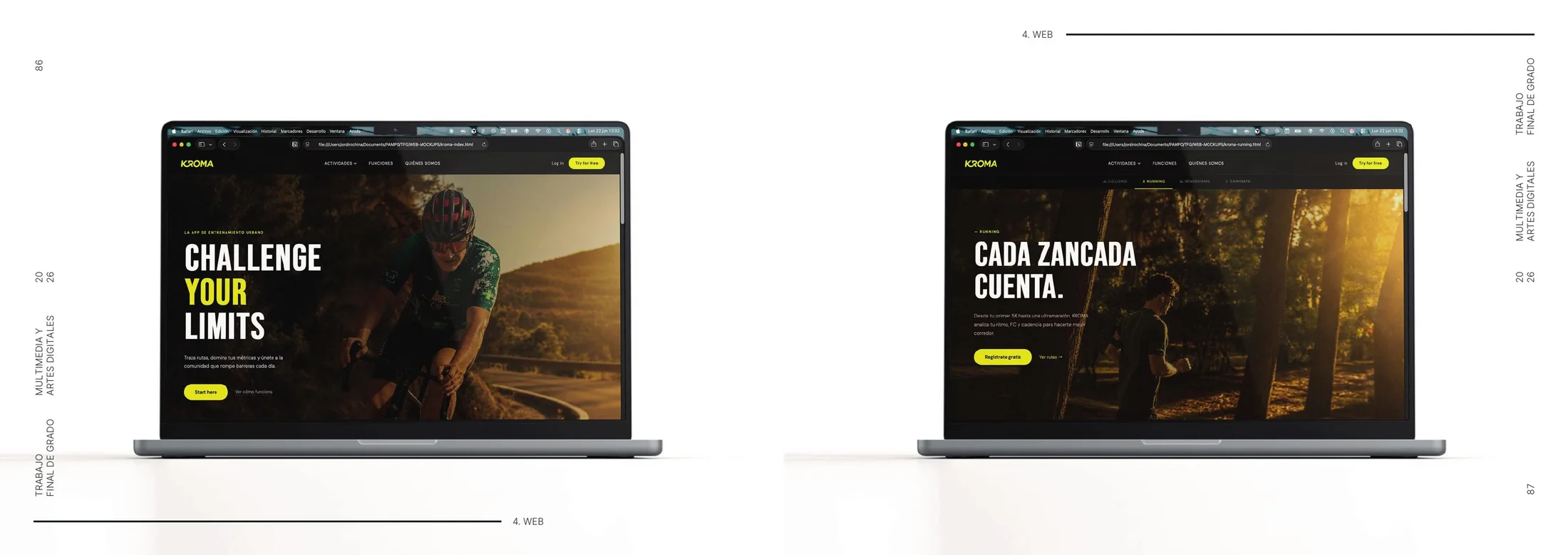 Diseño web y experiencia digital de Kroma