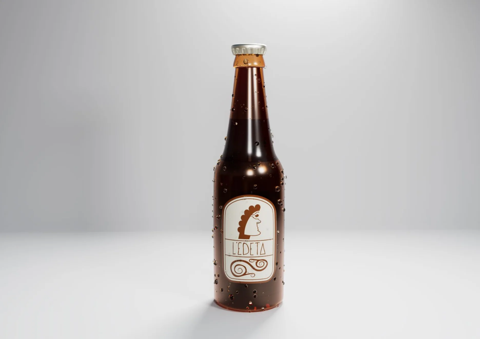 Botella de cerveza L'Edeta